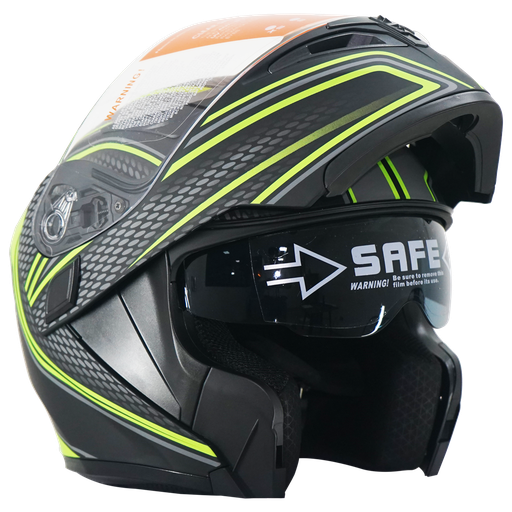 [06-01-013] VG CASCO Modelo 169 TALLA M NEGRO C/GRIS Y VERDE